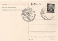 TRZECIA RZESZA -postkarte -stemple ozdobne znaczek -1941 rok