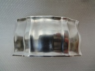 pierścień owalny serwetnik alpaka