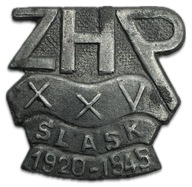 Odznaka z okazji 25-lecia Harcerstwa na Górnym Śląsku - Katowice 1945r.