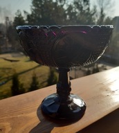 Cukiernica medaliony szkło Ząbkowice PRL