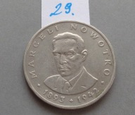 20 złotych z 1976 roku , bez znaku mennicy . MARCELI NOWOTKO