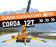 CORDA Mobilny Żuraw gąsienicowy 12T Zasięg 21 metrów TOMSystem