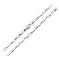 83637 ŁAŃCUSZEK PLATYNOWANY 35 CM 2,2 MM splot kostka