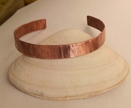 Bransoletka z miedzi kuta ręcznie