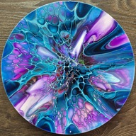 Puls koloru, abstrakcja, farby akrylowe, aukcja charytatywna