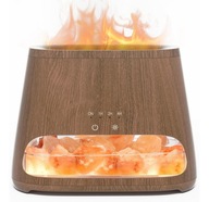 Dyfuzor Zapachowy 2w1 Lampa Solna Nawilżacz Olejki Efekt Płomienia 150ml