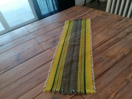 CEPELIA WEŁNIANY TKANY KILIM SERWETA BIEŻNIK PASIAK 30x90 nr.2