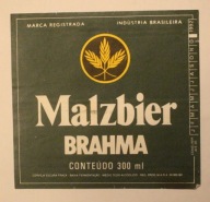 ETYKIETA - Malzbier BRAHMA - BRAZYLIA - RARYTAS, UNIKAT