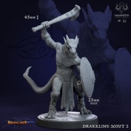 Drakkling Scout 2 - Drakklings - figurka RPG DnD D&D - druk 3D 14K