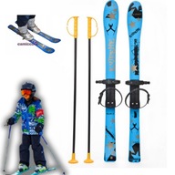 Narty dziecięce CAMICCO 90 cm + KIJKI FERIE NARTY ZABAWA NA SNIEGU DZIECI