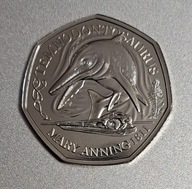 Wielka Brytania 50 pensów 2021r. Dinozaury - temnodontozaur BCM