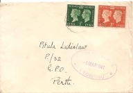 BIURO POCZTOWE 1 KORPUSU -koperta -obieg 1941 rok -datownik owalny