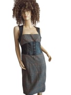 Laundry by design SUKIENKA wełniana- skóra 36/ 38