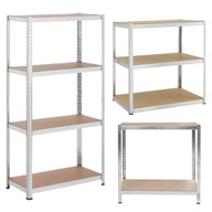 REGAŁ METALOWY GARAŻOWY MAGAZYNOWY FUNFIT 174X80X40 CM MAX 150 KG NA PÓŁKĘ