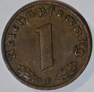 III Rzesza. 1 reichspfennig 1938 F