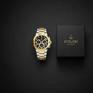 Luksusowy zegarek męski POEDAGAR Silver Gold Black