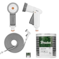 ZESTAW WĄŻ BRADAS OGRODOWY ZWIJANY Z PISTOLETEM 15 METRÓW DŁUGOŚCI