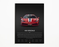 PLAKAT FERRARI 458 SPECIALE IDEALNY NA PREZENT NAJWYŻSZA JAKOŚĆ A3