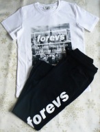 H&M Komplet spodnie + tshirt r. 140