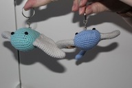 Szydełkowa Płaszczka – breloczek handmade pełen morskiego uroku