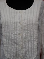 BENETTON bluzka damska koszulowa len M