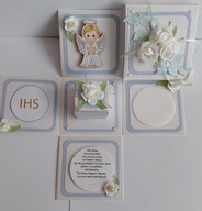 PAMIĄTKA PIERWSZEJ KOMUNII dla chłopca, 3D EXPLODING BOX