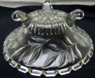 Kryształowa salaterka wysokość około 6 cm średnica około 14 cm PRL