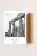 Plakat bez ram 40x50cm Ateny Grecja Akropol Miasto Architektura Podróż Hit