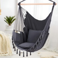 Bujany Fotel wiszący Hamak ogrodowy Na balkon altanę wygodny 200 kg