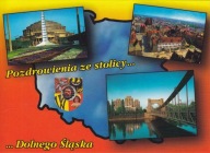 WROCŁAW - HALA STULECIA - RYNEK - MOST - MAPKA - HERB - UNESCO