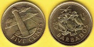BARBADOS 5 Cents 2011 r.