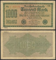 BNN - NIEMCY 1000 Marek 1922 # P76b # OE - Va * 960754 # znak wodny I # VF-