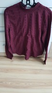 haftowana bluzka bordowa ___ 38 NOWA !!