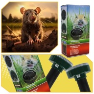 4x MOCNY ODSTRASZACZ KRETÓW SOLARNY NA KRETY NORNICE MYSZY GRYZONI 3400 m2