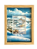 Ramka na kartę Pokemon TCG styl Piplup - 13cm x 18cm Ultra Pro UV Protect