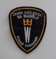 emblemat - naszywka ochrona - STRAŻ ZAMKOWA - ZAMEK KRÓLEWSKI NA WAWELU