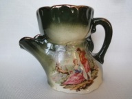 Anglia majolika kubek do golenia , scenki rodzajowe