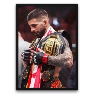 Plakat z ramą 30x40cm Ilia Topuria 2 UFC MMA boks walka | Pomysł na Prezent