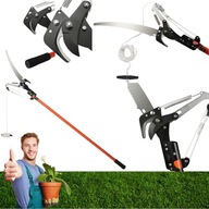 SEKATOR TELESKOPOWY PIŁA 2W1 DO GAŁĘZI WYSOKOŚĆ ROBOCZA 4M RĘCZNY 2,6M