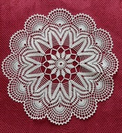 Serwetka o średnicy 46 cm, kolor ecru