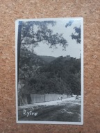 Pocztówka Rytro góra zamek baszta