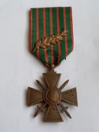 Krzyż Wojenny 1914 - 1918 z palmą - Francja