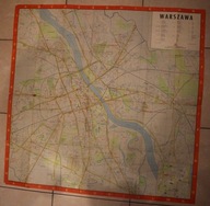 MAPA - WARSZAWA - PLAN WARSZAWY, Warszawa 1972 rok