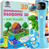 BEZPRZEWODOWY DŁUGOPIS 3D 2.0 160M FILAMENTU MATA SZABLONY NOŻYCZKI ZESTAW