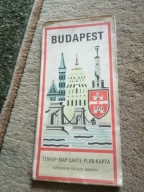 Budapeszt stary plan miasta lini kolejowe i autobus trolejbus tramwaj metro