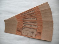 NARODOWY BANK POLSKI stare NIEUŻYWANE BANDEROLE NA BANKNOTY - 10 SZTUK PRL