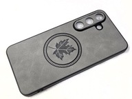 Luksusowe etui do Samsung Galaxy S25 FE magnetyczne z syntetycznej skóry