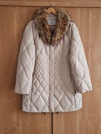 delMOd elegancka pikowana damska kurtka 90% puch gęsi 46/48