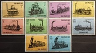SAN MARINO Mi 814 - 823 ** - czysty - KOLEJ