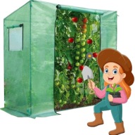 MINI SZKLARNIA ROZSADNIK DO OGRODU SOLIDNY FOLIAK NA WARZYWA 148–170x77x200